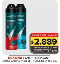 Rexona - Antitranspirante Aero