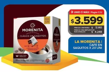 La Morenita - Cafe En Saquitos