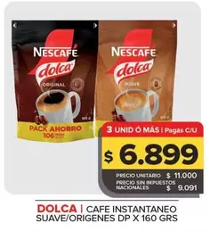 Dolca - Cafe Instantaneo Suave