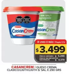 Casancrem - Queso Crema Clasico/Light