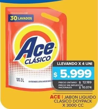 Ace - Jabón Líquido Classico Doypack
