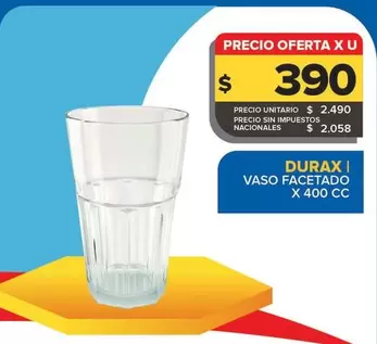Durax - Vaso Facetado