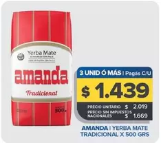 Amanda - Yerba Mate Tradicional
