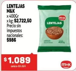 M&K - LENTEJAS