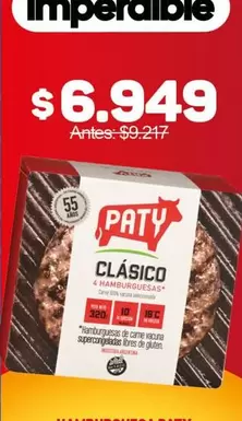 Paty - Clásico 4 Hamburguesas
