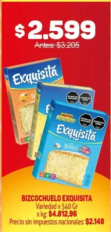 Exquisita - Bizcochuelo