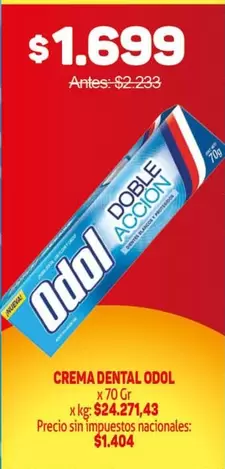 Odol - CREMA DENTAL DOBLE ACCION