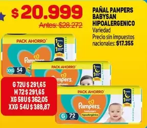 Pampers - PAÑAL PAMPERS BABY SAN