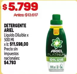 Ariel - Detergente Liquido Diluible