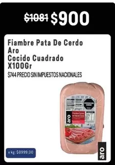 Aro - Fiamre Pata De Cerdo Cocido Cuadrado