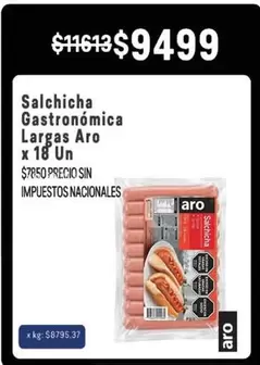Aro - Salchicha Gastronómica Largas