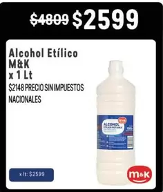 M&K - Alcohol Etílico