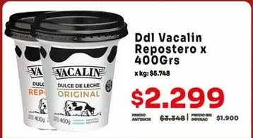 Vacalin - Dulce de Leche Repostero