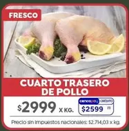 X$ - CUARTO TRASERO DE POLLO