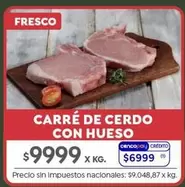 X$ - CARRÉ DE CERDO CON HUESO