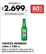 Heineken - Cerveza rubia