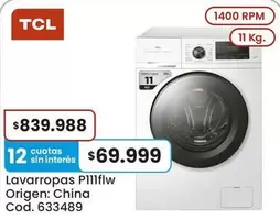 TCL - Lavavopas P1111lw