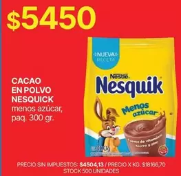 Nesquik - Cacao en Polvo