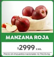 X$ - MANZANA ROJA