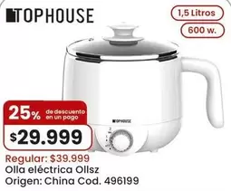 Origen - Olla eléctrica Ollsz Cod. 496199