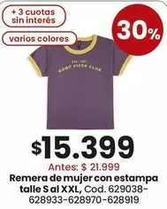 Good - Remera de mujer con estampa