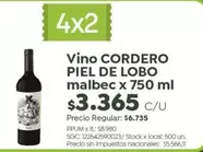X$ - Vino CORDEO PIEL DE LOBO malbec