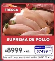 X$ - Suprema de Pollo