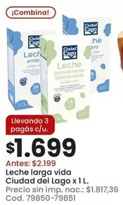 Ciudad del Lago - Leche larga vida
