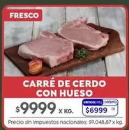 X$ - CARRÉ DE CERDO CON HUESO