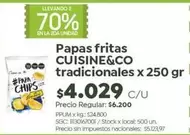 X$ - Papas fritas tradicionales