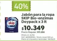 Skip - Jabón para la ropa Bio-enzimas Doypack