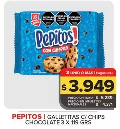Pepitos - Galletas Con Chips Chocolate