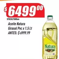 Natura - Aceite Girasol Pvc