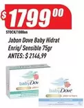 Dove - Jabon  Baby Hidrat Enriq/ Sensible