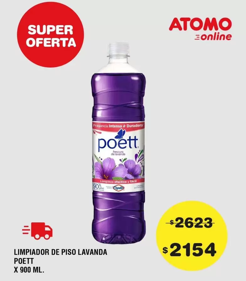 Poett - LIMPIADOR DE PISO LAVANDA