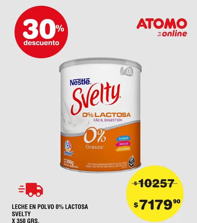 Atomo - LECHE EN POLVO 0% LACTOSA