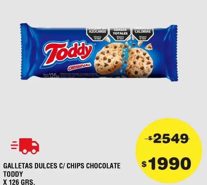 Toddy - GALLETAS DULCES C/ CHIPS CHOCOLATE
