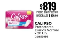 Calipso - Protectores Diarios Normal x 20 Un.