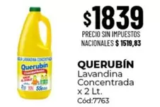 Querubin - Lavandina Concentrada C
x 2 Lt. C
C
7763