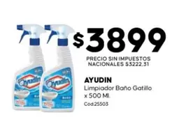 Ayudin - Limpiador Baño Gatillo x 500 Ml Cod25503