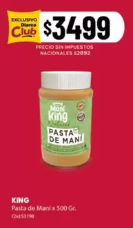 King - Pasta de Mani x 500 Gr.