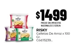 X$ - Galletas De Arroz x 100 Gr. Cód:15239