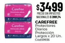Carefree - Protectores Diarios Largos