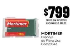 Mortimer - Esponja de Fibra Lisa Cód:28643