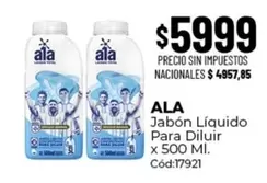 Ala - Jabón Líquido Para Diluir