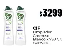 Cif - Limpiador Cremoso Blanco x 750 Gr. Cód:25908