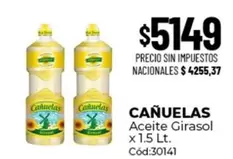 cañuelas - Aceite Girasol Cód:30141