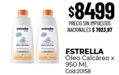 Estrella - Óleo Calcáreo x 950 MI. Cód:20158