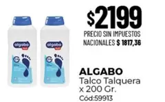 Algabo - Talco Talquera x 200 Gr.