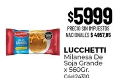 Lucchetti - Milanesa De Soja Grande